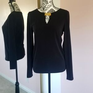 Michael Kors black top blouse top